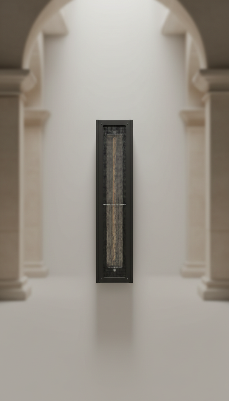 Wall-Mount Matte Black Patio Heater