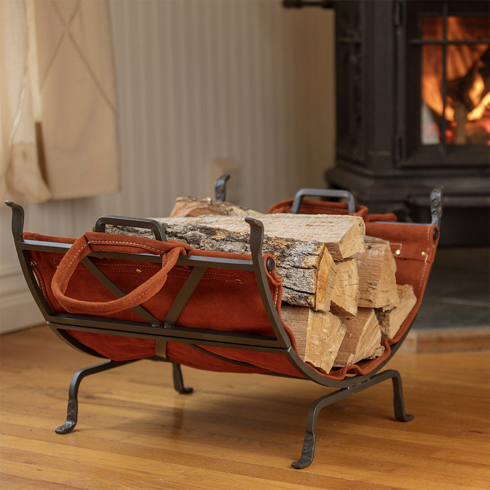 Abianna 9'' W Metal Log Rack