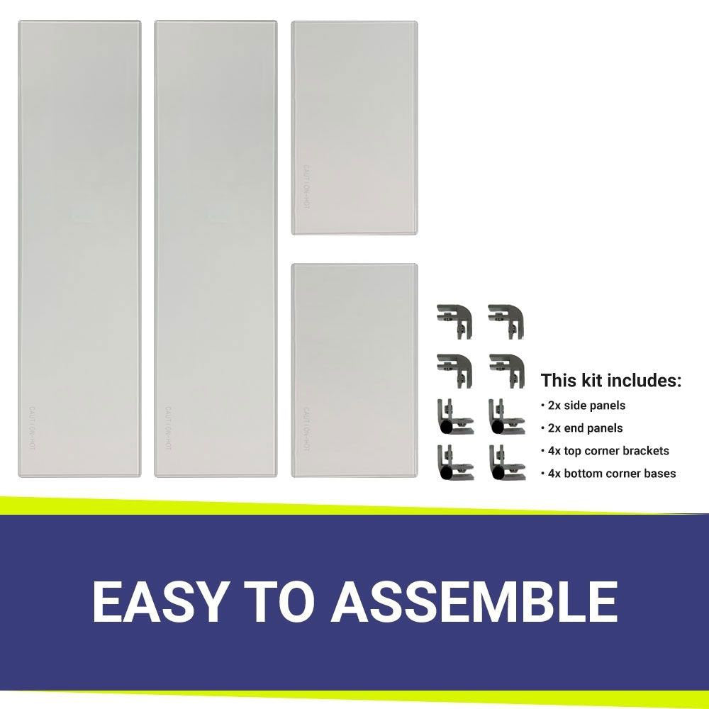 Rectangle Glass Fire Pit Accessory